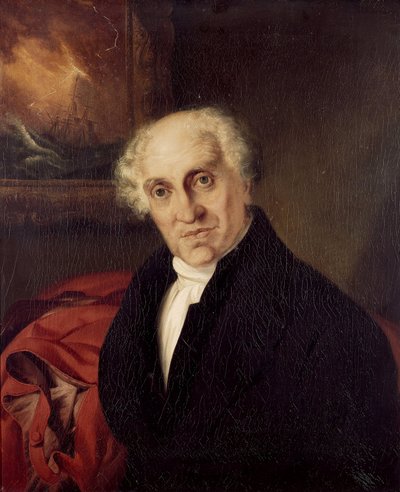 Retrato do Reverendo Doutor Alexander Scott (1768-1840), capelão de Horatio Nelson (1758-1805) no navio "Victory" Óleo sobre tela de Siegfried Detler Bendixen