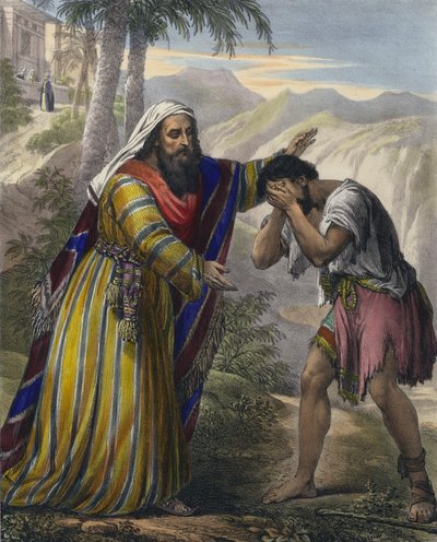 O filho pródigo (gravura colorida) de Siegfried Detler Bendixen