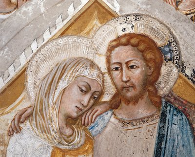 A Assunção da Virgem, detalhe de Sienese School