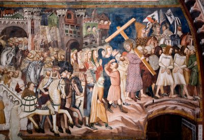 A subida ao Calvário de Sienese School