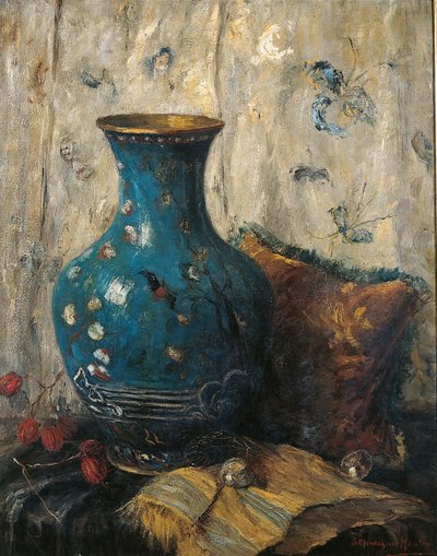 Vaso Azul de Sientje Mesgad-van Houten