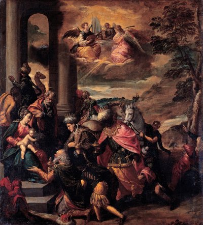A Adoração dos Magos, 1580 de Sigismondo Scarsellino