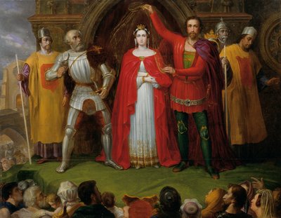 Casamento do Rei Alfredo, o Grande de Inglaterra de Sigmund Ferdinand von Perger