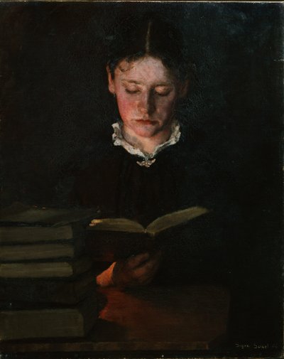 Mulher leitora de Signe Scheel