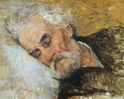 Giuseppe Mazzini a morrer, de Silvestro Lega (1826-1895) de Silvestro Lega
