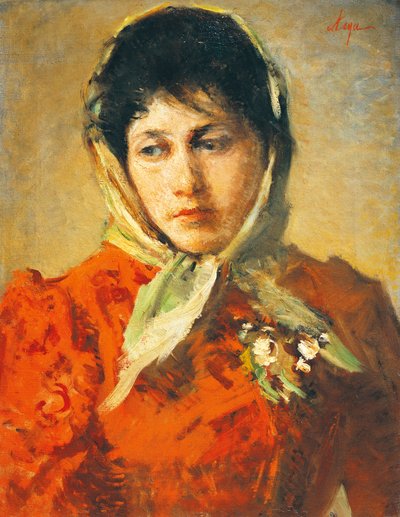 La scellerata (mulher vilã), de Silvestro Lega (1826-1895), óleo sobre tela, 50x38 cm de Silvestro Lega