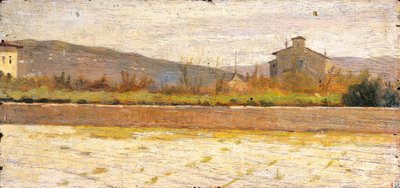 Paisagem de Modigliana, de Silvestro Lega (1826-1895) de Silvestro Lega