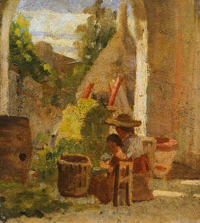 Loggia rústica, Tríptico de estudo do país de Silvestro Lega