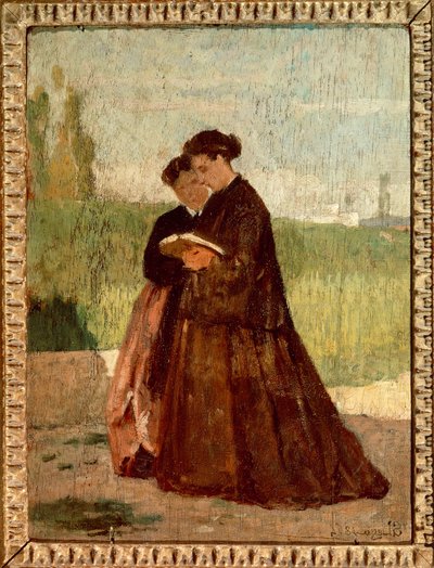 Caminhando no jardim de Silvestro Lega