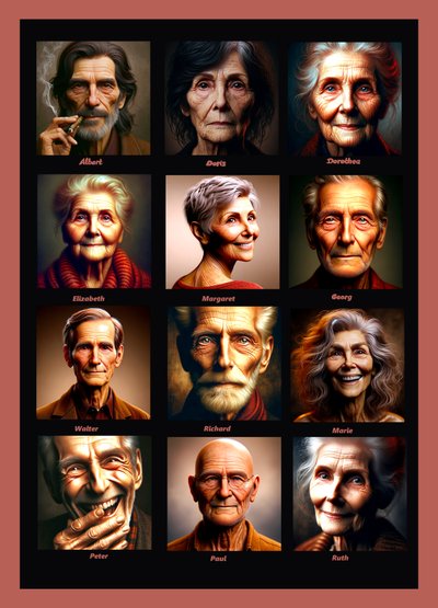 Anos de vida moldados pela IA: retratos da intemporalidade de Silvia Martini