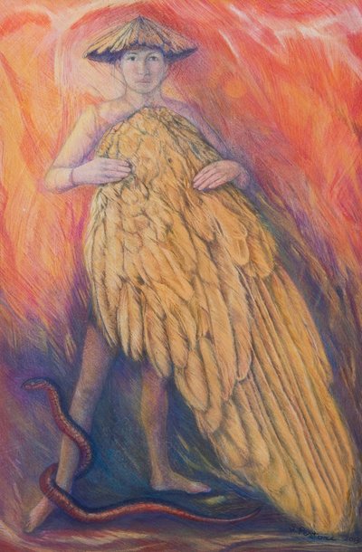 The Gift, 2013 (pastel sobre papel) de Silvia Pastore