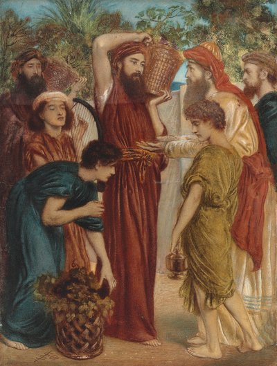 Oferecer as primícias da colheita de Simeon Solomon