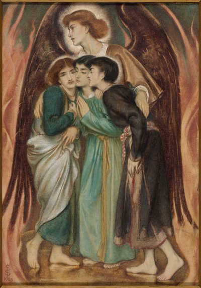 Sadraque, Mesaque e Abednego na fornalha ardente de Simeon Solomon