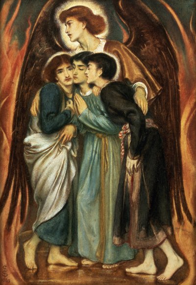 Sadraque, Mesaque e Abednego na Fornalha Ardente de Simeon Solomon
