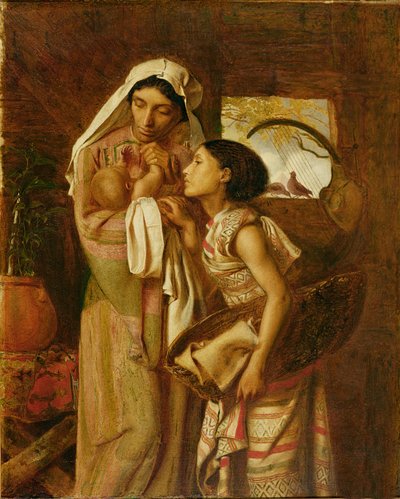 A Mãe de Moisés, c.1860 (óleo sobre tela) de Simeon Solomon