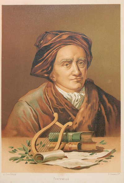 Retrato de Bernard le Bovier de Fontenelle 1657-1757, 1879. de Simón Gómez
