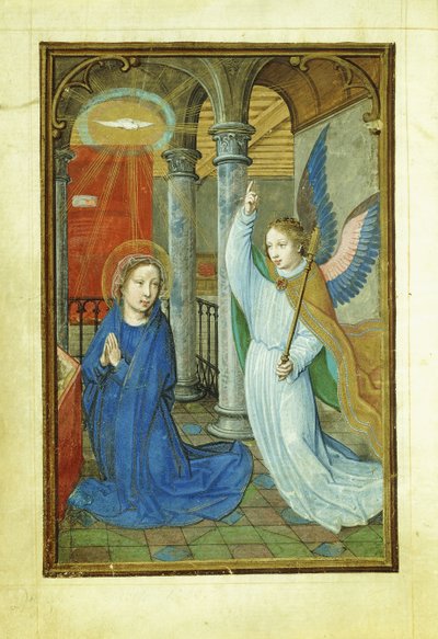 Anunciação, 1520 "s de Simon Bening