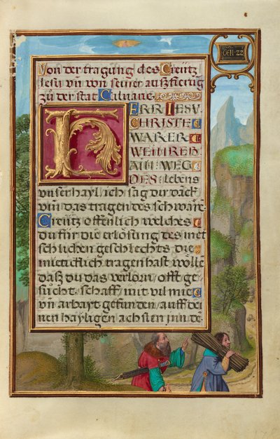 Rand mit Abraham und Isaak de Simon Bening