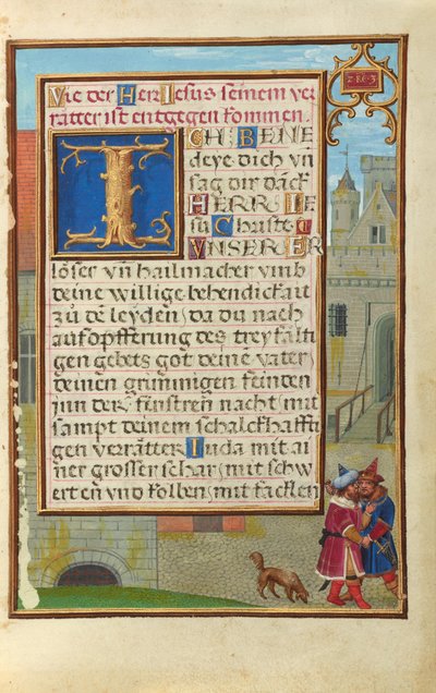 Rand mit Joab, der Abner ersticht de Simon Bening