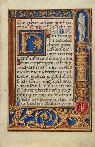 Geschmückte Textseite de Simon Bening