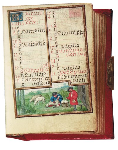 Fólio de um Livro de Horas em miniatura, uso de Roma, Bruges, 1530-35 de Simon Bening
