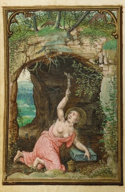 Fólio de um Livro de Horas em miniatura, uso de Roma, Bruges, 1530-35 de Simon Bening