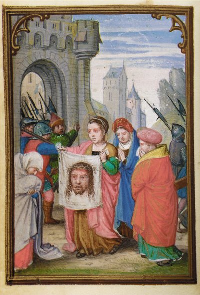 Fólio de um Livro de Horas em miniatura, uso de Roma, Bruges, 1530-35 de Simon Bening