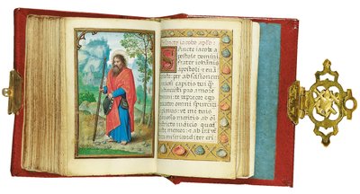 Fólio de um Livro de Horas em miniatura, uso de Roma, Bruges, 1530-35 de Simon Bening