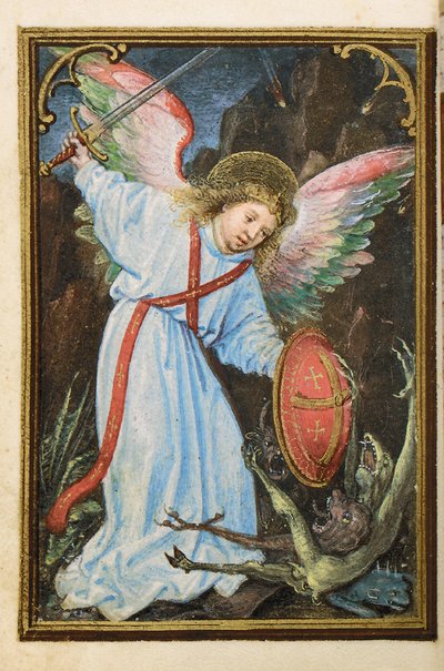 Fólio de um Livro de Horas em miniatura, uso de Roma, Bruges, 1530-35 de Simon Bening