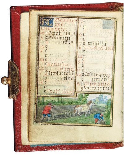 Fólio de um Livro de Horas em miniatura, uso de Roma, Bruges, 1530-35 de Simon Bening