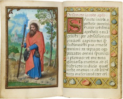 Fólio de um Livro de Horas em miniatura, uso de Roma, Bruges, 1530-35 de Simon Bening