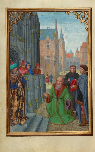 José de Arimateia perante Pilatos de Simon Bening