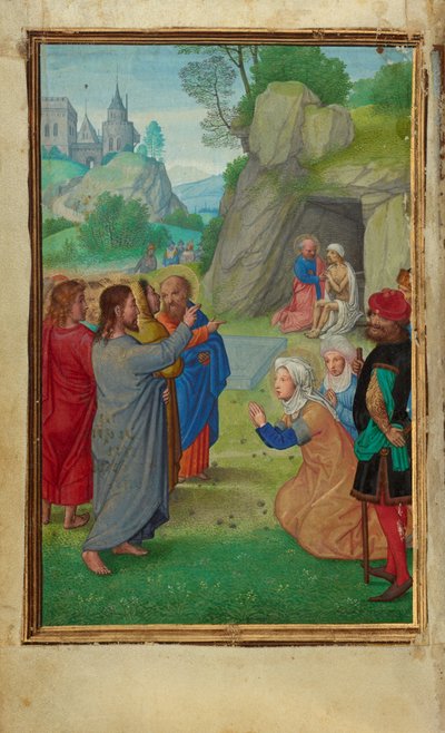 Die Auferweckung des Lazarus de Simon Bening
