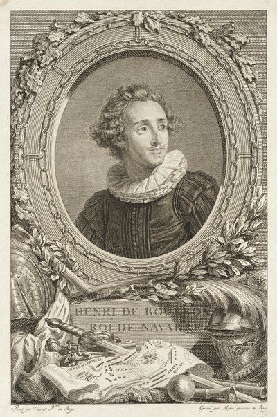 Henri de Bourbon, Real de Navarra de Simon Charles Miger after François André Vincent