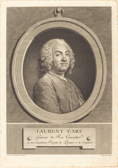 Carros Laurent de Simon Charles Miger after Jean Baptiste Perronneau