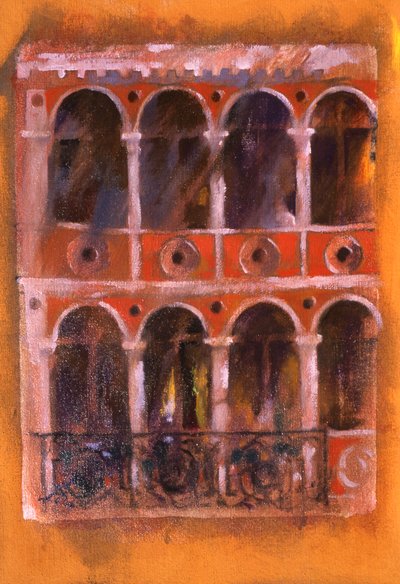 Fachada (óleo sobre tela) de Simon Fletcher