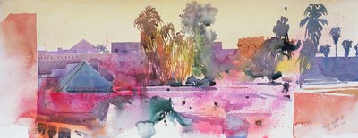 Da Galiza II (aguarela sobre papel) de Simon Fletcher