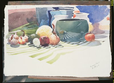 La Coupe Bleu II, 2003 (aguarela sobre papel) de Simon Fletcher