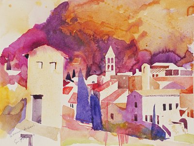 La Maison de Garel, 2004 (aguarela sobre papel) de Simon Fletcher