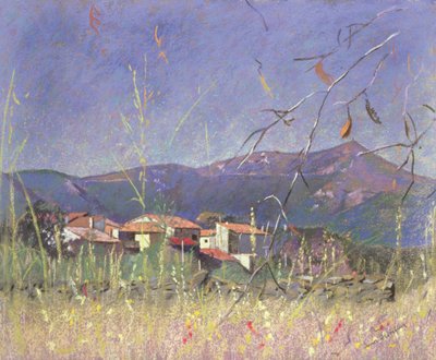 Paisagem (pastel sobre papel) de Simon Fletcher