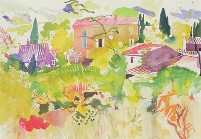 Vendanges I, 2007 (aguarela) de Simon Fletcher