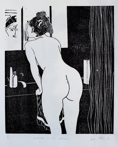 Mulher ao espelho de Simon Fletcher