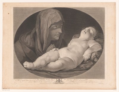 Maria bij slapende Christus
A Virgem Maria e o Menino Jesus (título sobre o objecto) de Simon François Ravenet (le vieux)