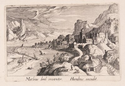 Vale do rio Alpine, de Topographia Variarum Regionum de Simon Frisius