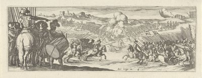 Cavalerista spreekt soldou o dedo do pé
Cavalerie (título da série)
Faecvnda qvam sit acris ingeni viris dilecta Phaebo et gratys Florentia, sit indicant pvgnae, enthea vi pectoris quas Mercuri sculpsit cliens tempestivs (título da série) de Simon Frisius