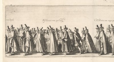 O cortejo fúnebre (placa 3), 1615 de Simon Frisius
