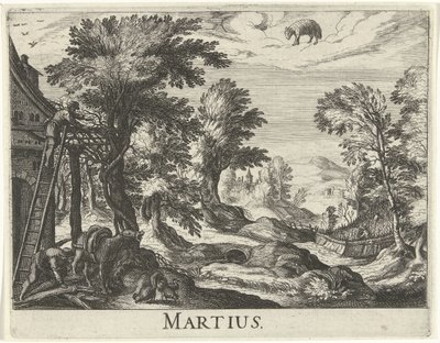 Março
Martius (título sobre o objecto)
Doze meses (título da série) de Simon Frisius