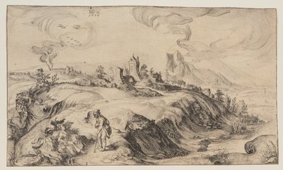 Paisagem de montanha de Simon Frisius