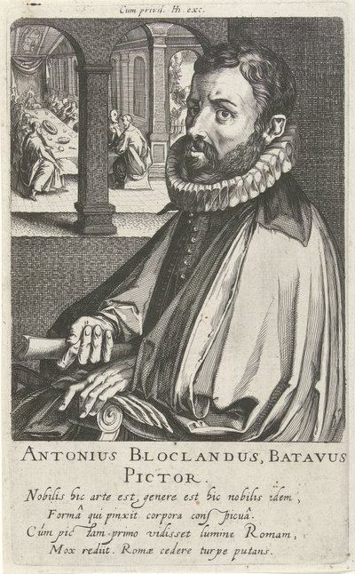 Retrato de Anthonie Blocklandt de Simon Frisius