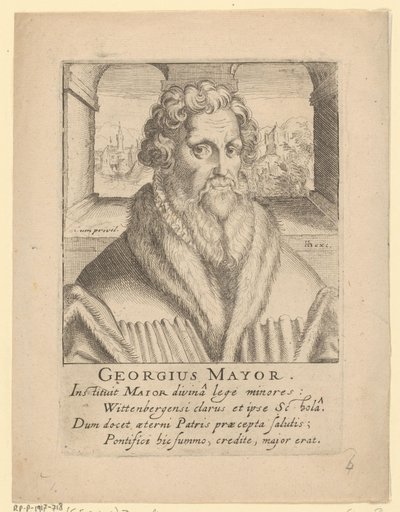 Retrato de Georg Major de Simon Frisius